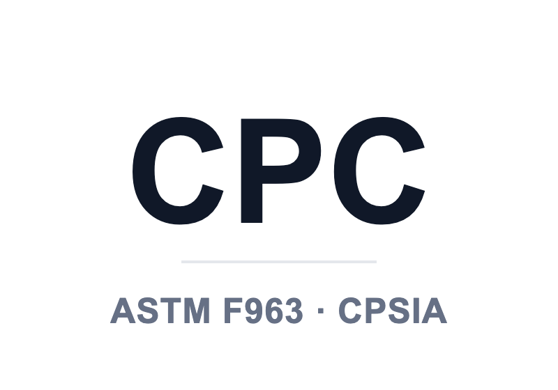Children Product Certificate — ASTM F963 and CPSIA
