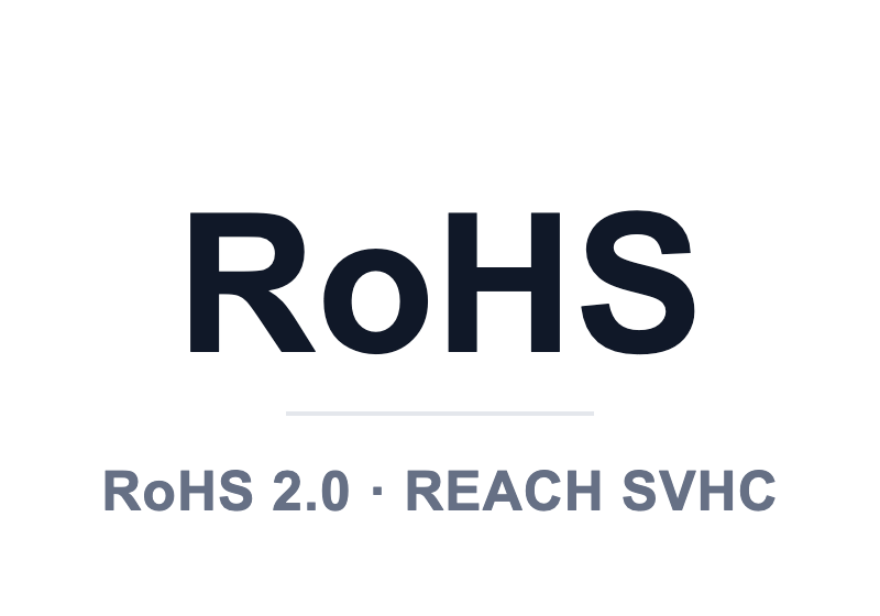 RoHS 2.0 and REACH SVHC compliant