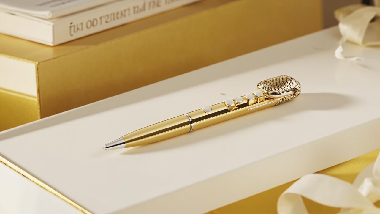 T2 gold reading pen presented in a premium gift box with hardcover story books
